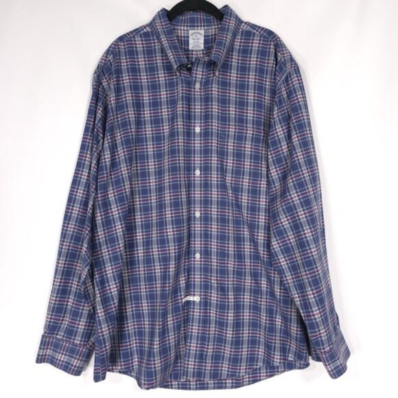 Brooks Brothers Other - Brooks Brothers Shirt Men's XXL REGENT NonIron 100% AMERICAN SUPIMA COTTON Check